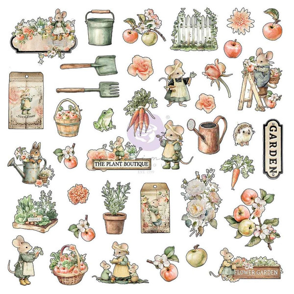 Prima - The 3 Girls Tale - Ephemera 78/Pkg - Homegrown - 683559