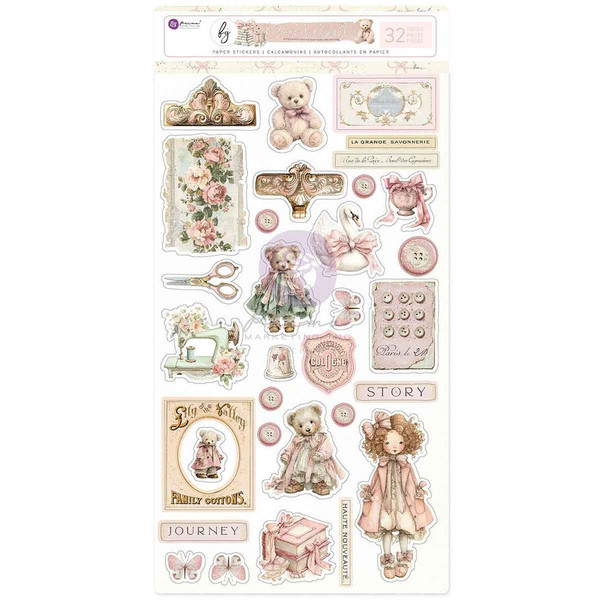 Prima - Stickers 32/pkg - Frank Garcia - Buttons & Keepsakes - 982423
