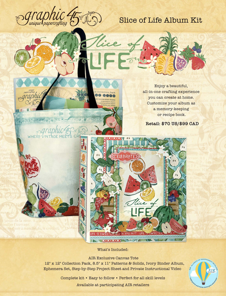 AIR Exclusive - Graphic 45 - Slice Of Life Album Kit