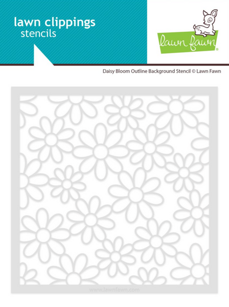 Lawn Fawn - Lawn Clippings Stencil 6x6 - Daisy Bloom Outline LF4147