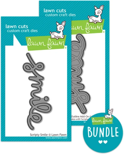 Lawn Fawn - Lawn Cuts Dies - Scripty Smile Bundle - LF1198/LF4142