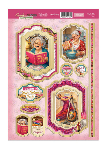 Hunkydory Crafts - Topper Sheet - Golden Oldies - The Golden Years - GOSM708