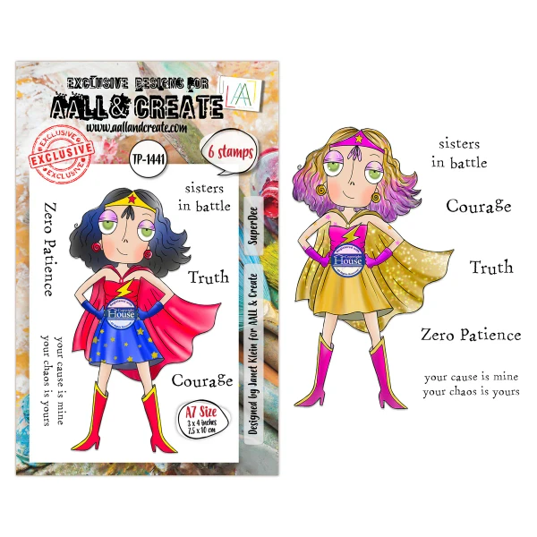 AALL & Create - A7 Photopolymer Clear Stamp Set - SuperDee - TP-1441