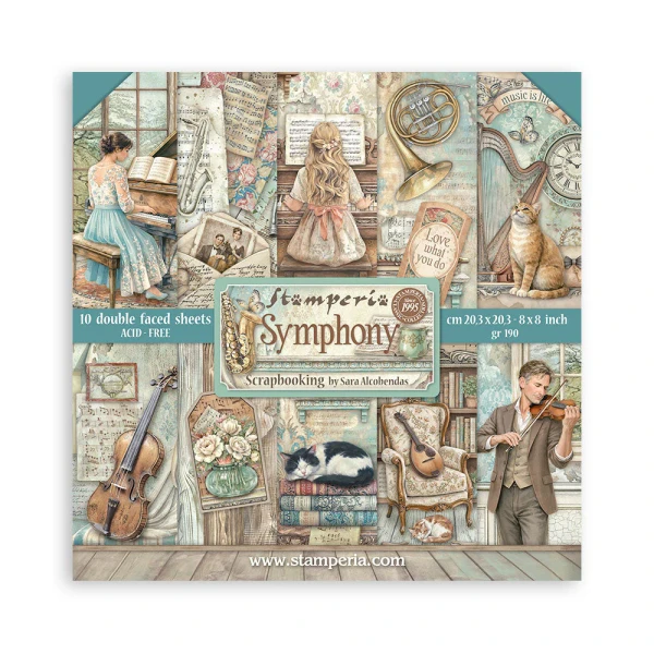 Stamperia - 8x8 Collection Pack - Symphony - SBBS144