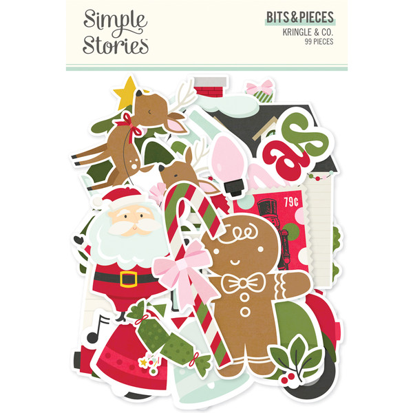 Simple Stories - Bits & Pieces 99/Pkg - Kringle And Co - 27519