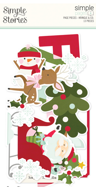 Simple Stories - Simple Page Pieces 13/Pkg - Kringle And Co - 27525