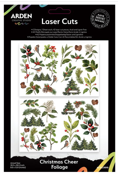 Katie Pertite - Arden - Foliage Laser Cuts - Christmas Cheer - ACSLC0010