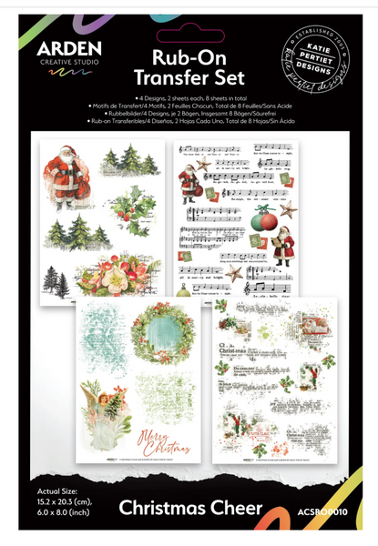 Katie Pertite - Arden - Rub-On Transfer Set - Christmas Cheer - ACSRO0011