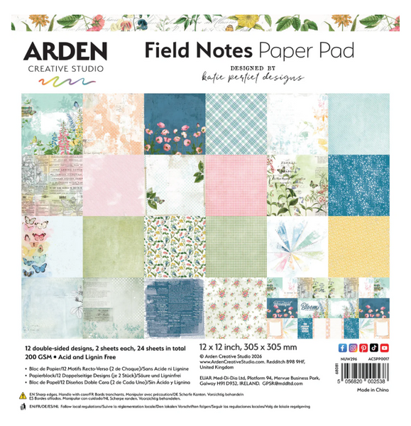 Katie Pertite - Arden - Paper Pad 12x12 - Field Notes - ACSPP0017