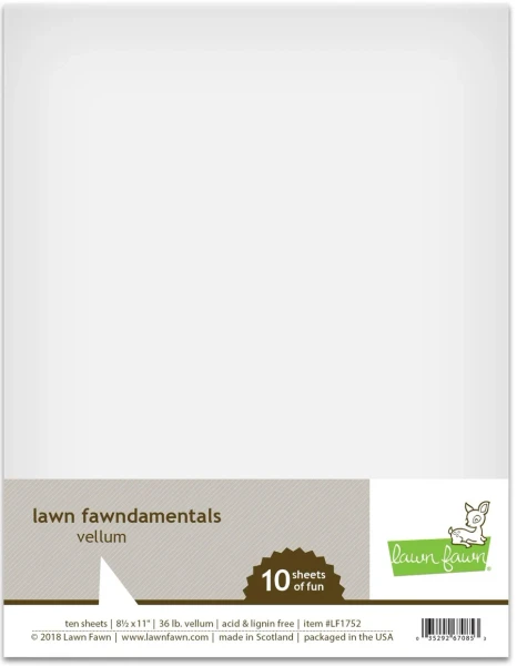 Lawn Fawn - 8 1/2" x 11" - Vellum - LF1752
