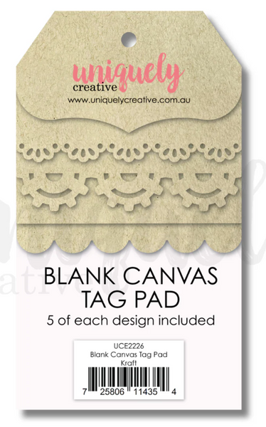 Uniquely Creative - Blank Canvas Tag Pad - Kraft - UCE2226