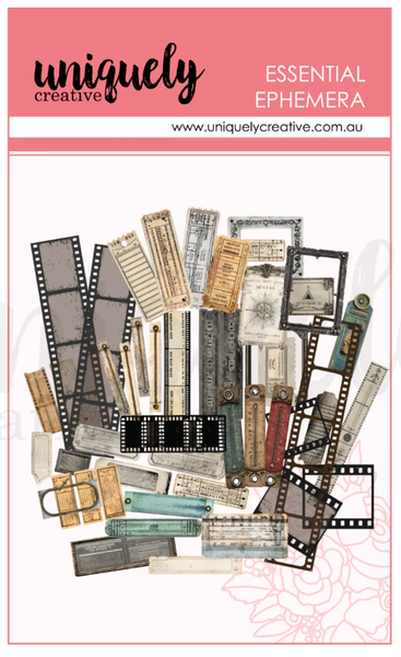 Uniquely Creative - Acetate Rustic Ephemera - Wings & Wheels - UCE2223