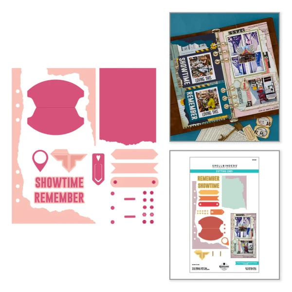 Spellbinders Esther Glas - Torn Edges with Tag Etched Dies - S7-298