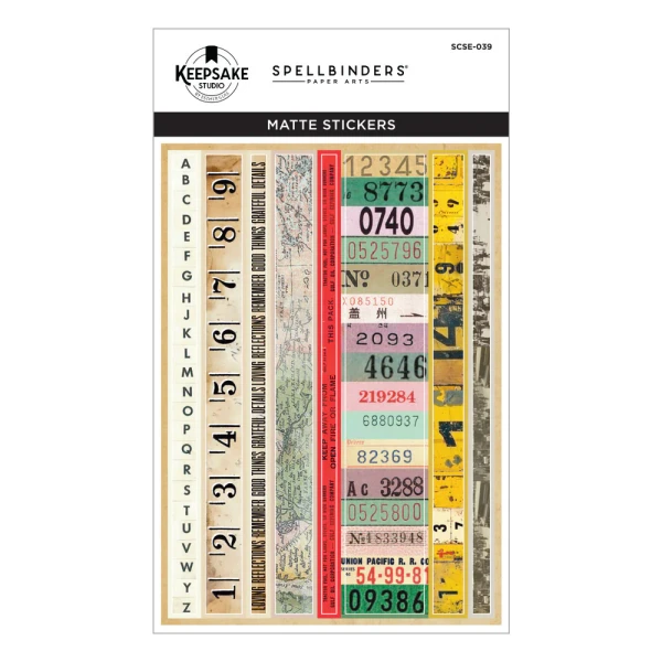 Spellbinders Esther Glas - Book 10 Borders & Labels Stickers - SCSE-039