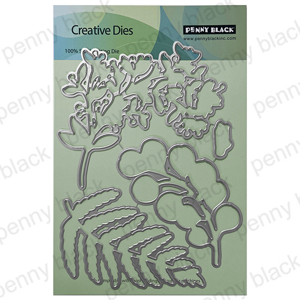 Penny Black - Metal Die - FESTIVE FROND CUT OUT - 52-049