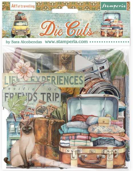 Stamperia - Decorative Chippies - Art Of Traveling - DFLDC131