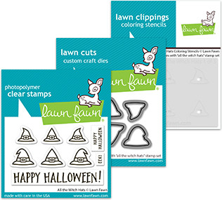 Lawn Fawn - Stamp, Die & Die Bundle - All the Witches Hats - LF4200/LF4201/LF4202