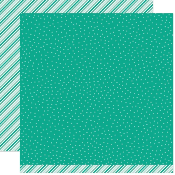 Lawn Fawn - 12x12 Dbl Sided Patterned Paper - Stripes ‘n Sprinkles Autumn - Goblin -  LF4180