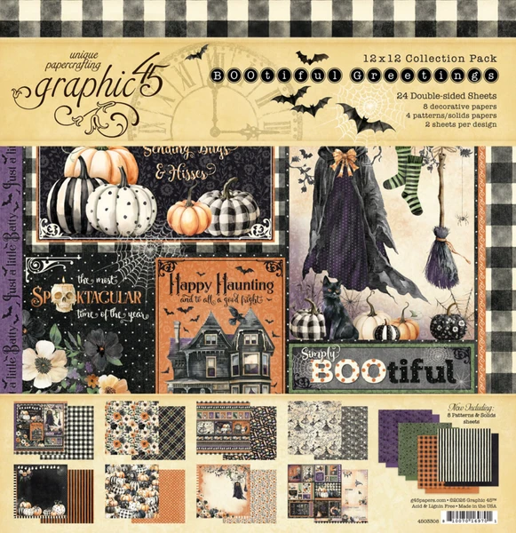 Graphic 45 - Collection Pack 12×12 - BOOtiful Greetings - 4503308