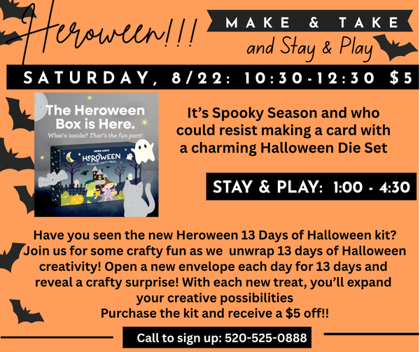 In Store Classes - 08/22: 10:30 - Heroween Make & Take