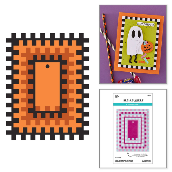 Spellbinders - Color Block Accent Rectangles Etched Dies - S5-772