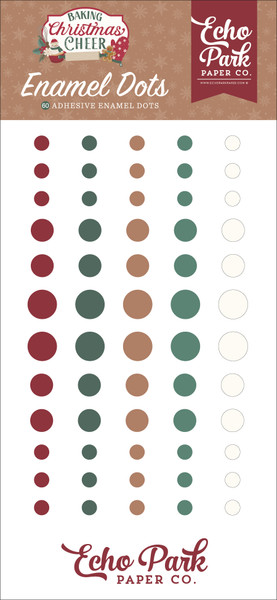 Echo Park - Enamel Dots 60/Pkg - Baking Christmas Cheer  - BCC516066