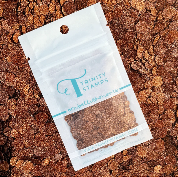 Trinity -  Sparkle Spots Confetti  - Copper - 0386