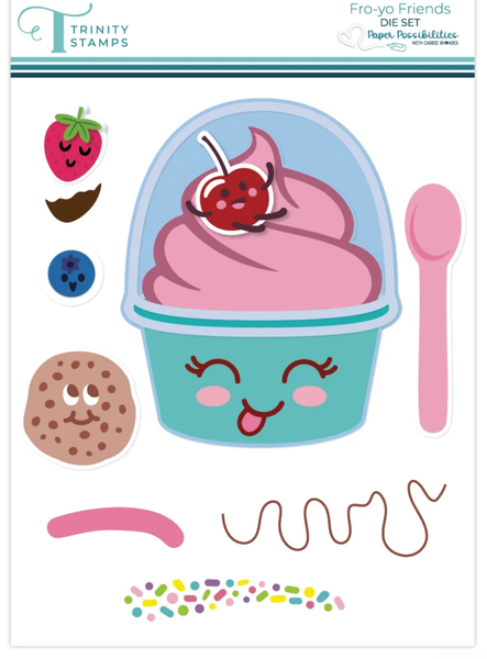 Trinity Stamps - Die Set - Fro-Yo Friends - 260604