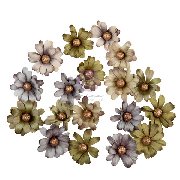Prima Marketing - Paper Flowers 18/Pkg - Made of Magic - Moonlit Meadow - 685065