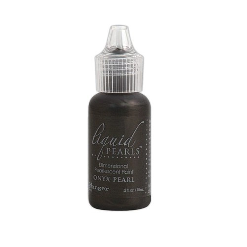 Ranger Liquid Pearls Dimensional Pearlescent Paint .5oz - Onyx Pearl