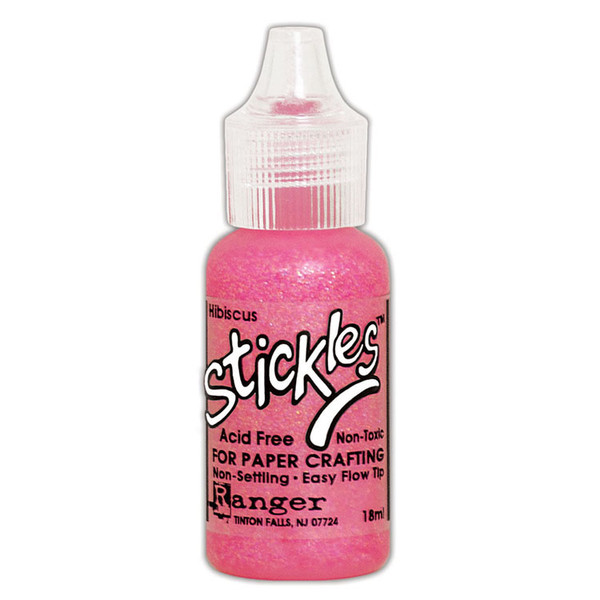 Ranger Stickles Glitter Glue .5oz - Hibiscus