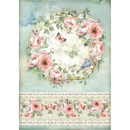 Stamperia Rice Paper Sheet A4-red Roses
