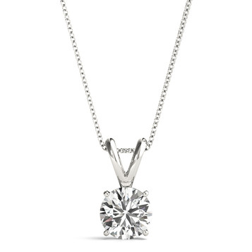 4 Prong Solitar pendant with Lab Grown Diamond 14k gold 4 Prong Solitar pendant with Lab Grown Diamond 14k gold