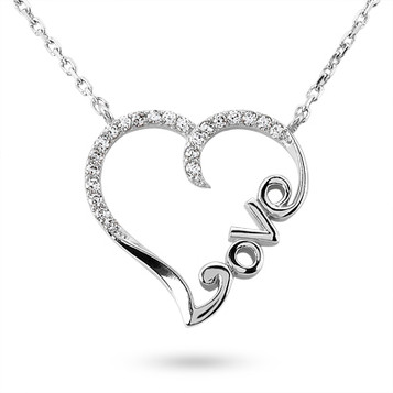 Love-Heart Lab-Grown G-H/ VS Diamond Pendant 14k Gold 0.22ct TW Love-Heart Lab-Grown G-H/ VS Diamond Pendant 14k Gold 0.22ct TW