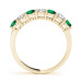 7 stone  diamond and emerald ring    14k gold 7 stone  diamond and emerald ring    14k gold