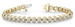 Round basal  LabGrown diamond bracelet 14k gold