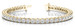 4 prong  LabGrown diamond bracelet 14k gold