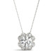 New Halo pendant LaBGrown Diamond 14k gold
