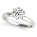 Six prong solitar with lab grown diamond 14k gold Six prong solitar with lab grown diamond 14k gold