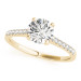 4 prong setting with lab grown diamond 14k gold 4 prong setting with lab grown diamond 14k gold