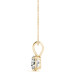 4 Prong Solitar pendant with Lab Grown Diamond 14k gold