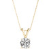 4 Prong Solitar pendant with Lab Grown Diamond 14k gold