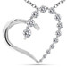 LabGrown Graduate G-H/VS Diamond Heart Pendant  14k White Gold 0.51ct TW LabGrown Graduate G-H/VS Diamond Heart Pendant  14k White Gold 0.51ct TW