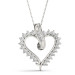 Stunning Heart Lab-Grown G-H/VS Diamond Pendant 14k Gold 0.50ct TW Stunning Heart Lab-Grown G-H/VS Diamond Pendant 14k Gold 0.50ct TW