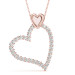 Double Heart Lab-Grown G-H/VS Diamond Pendant 14k Gold  0.95ct TW Double Heart Lab-Grown G-H/VS Diamond Pendant 14k Gold  0.95ct TW