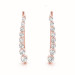 Womens LG Diamond Climber Earrings 14k Gold (0.24ctw)