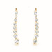 Womens LG Diamond Climber Earrings 14k Gold (0.24ctw)