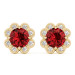 Ruby and LabGrown Diamond Earring Ruby and LabGrown Diamond Earring