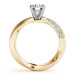 Twisted 3/8ct lab grown diamond 14k Gold