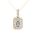 Halo Pendant Labgrown Diamond 14k (1ct)